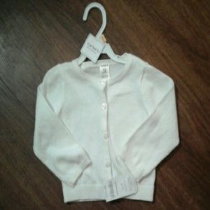 Carter's  white cardigan